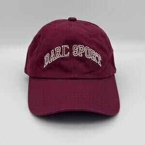 Darc Sport Hat Cap Strap Back Embroidered Logo Limited Edition 2018 Maroon Red
